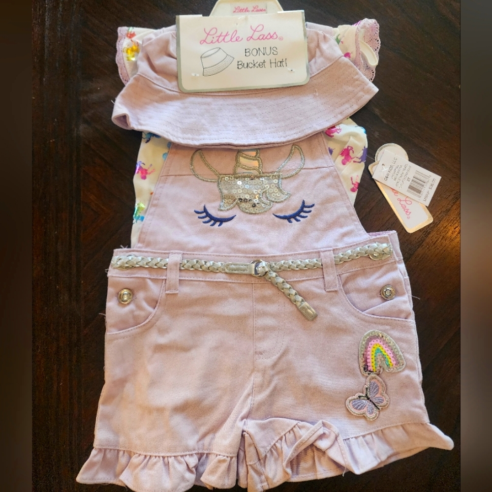 Little Lass 2-Piece Bucket Hat Set